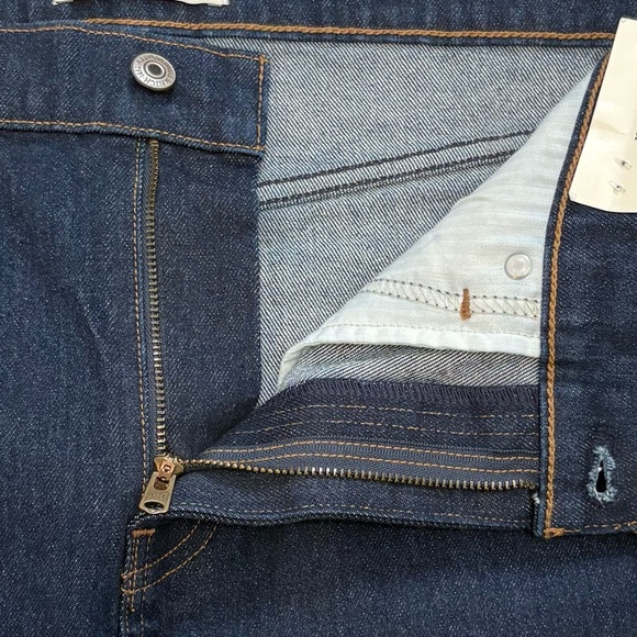 ABERCROMBIE & FITCH Denim Skirt Mid Rise Dark Wash NWT Size 28 - Picture 7 of 10